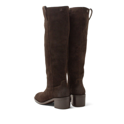 Elin Dames Laarzen Suede Brown