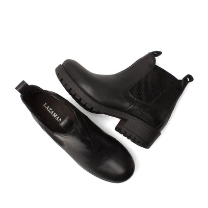 Lia Dames Chelsea Boots Leer Black
