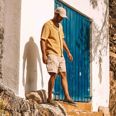 Marc Heren Espadrilles Leer Caqui