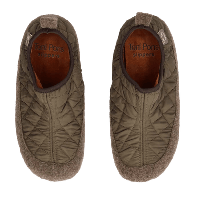 Mare-UM Dames Pantoffels Caqui
