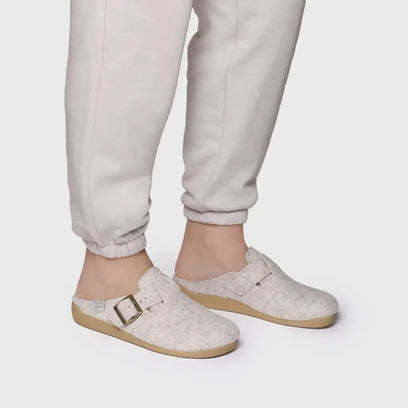 Mima-FP Dames Pantoffels Vilt Cru