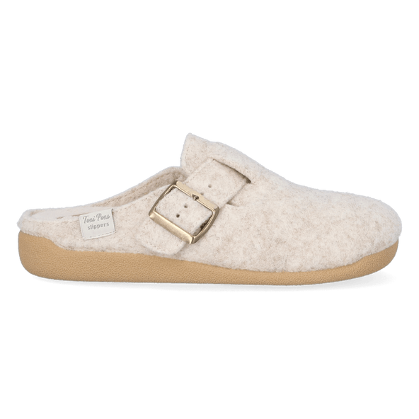 Mima-FP Dames Pantoffels Vilt Cru Mima-FP Dames Pantoffels Vilt Cru