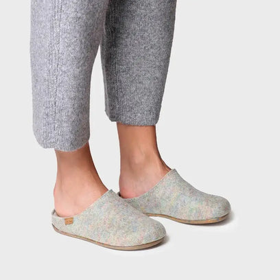 Mona-FR Dames Pantoffels Gerecycled Vilt Multi