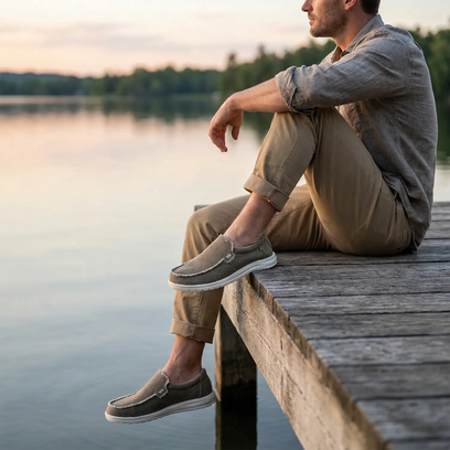 Mikka Braided Heren Instappers Fossil