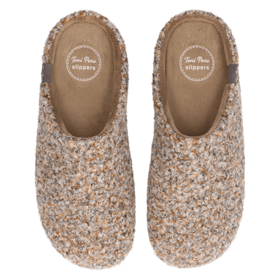 Nauel-CW Heren Pantoffels Beige