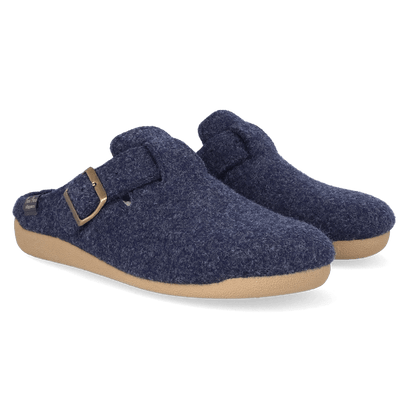 Norton-FP Heren Pantoffels Vilt Blau