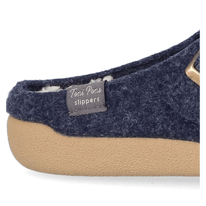 Norton-FP Heren Pantoffels Vilt Blau