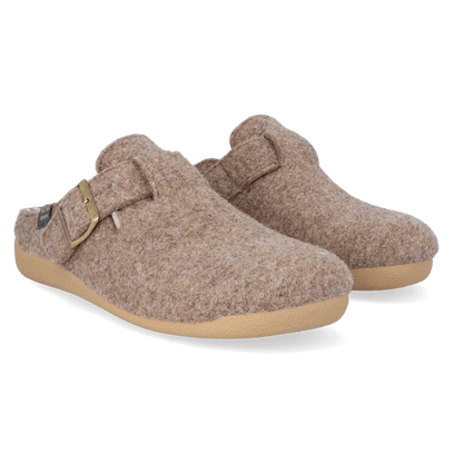 Norton-FP Heren Pantoffels Vilt Taupe