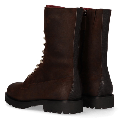 BONNIE 01.04 Dames Boots Leer Dark Brown