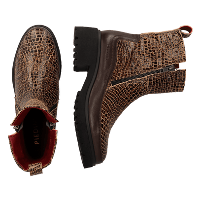 COCO 09.13 Dames Enkellaarsjes Leer Brown