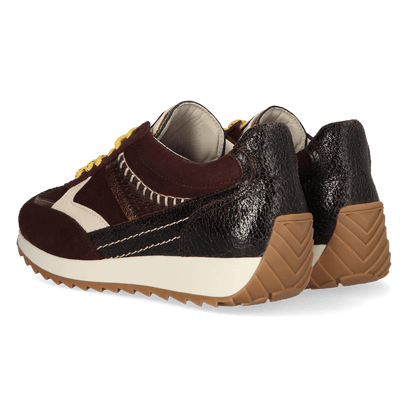 HARLEM 02.13 Dames Sneakers Suede Dark Brown