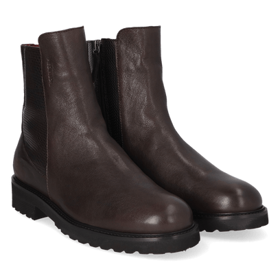 HAUDI 04.02 Dames Boots Leer Dark Brown