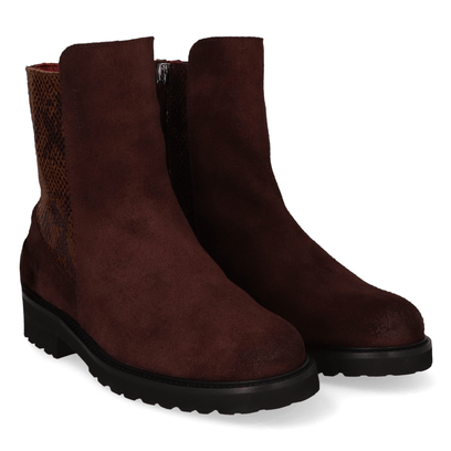HAUDI 04.03 Dames Boots Suede Dark Brown