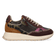 HEDY 05.04 Dames Sneakers Leer Dark Brown/Purple