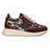 HEDY 06.01 Dames Sneakers Leer Dark Brown