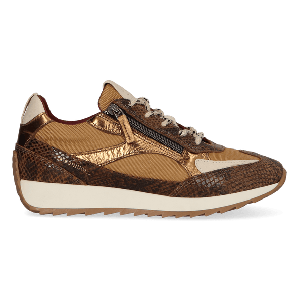 HERA 08.02 Dames Sneakers Leer/Mesh Dark Brown HERA 08.02 Dames Sneakers Leer/Mesh Dark Brown