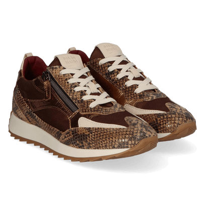 HERA 08.03 Dames Sneakers Leer/Mesh Cuoio