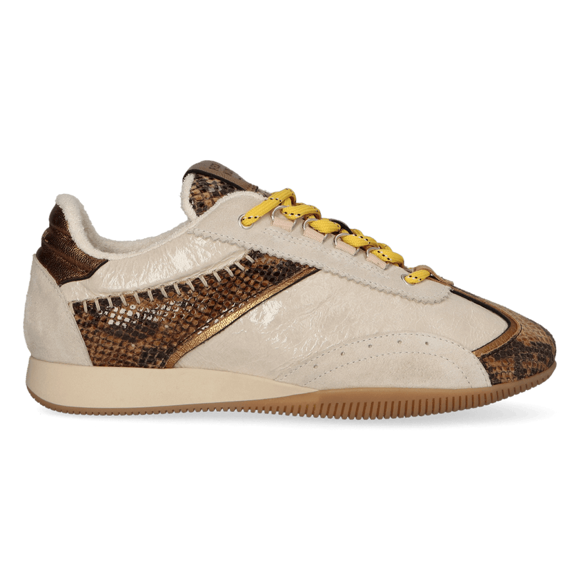 JANET 02.04 Dames Sneakers Leer Cuoio