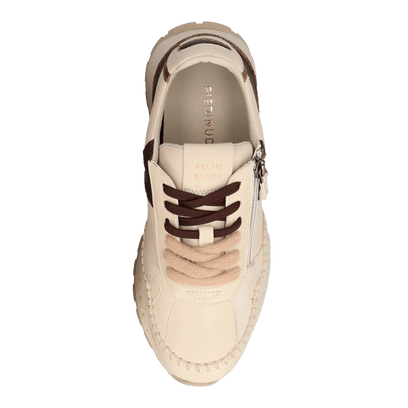 KAROL 04.02 Dames Sneakers Leer Off-White