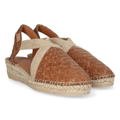 Siracusa Dames Espadrilles Leer Cuiro