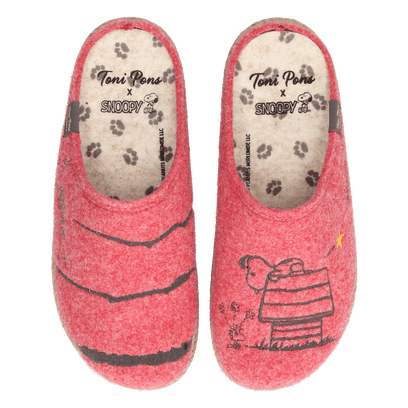 Snoopy Dames Pantoffels Vilt Gerd