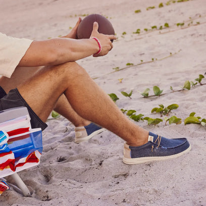 Wally Coastline Jute Heren Instappers Navy