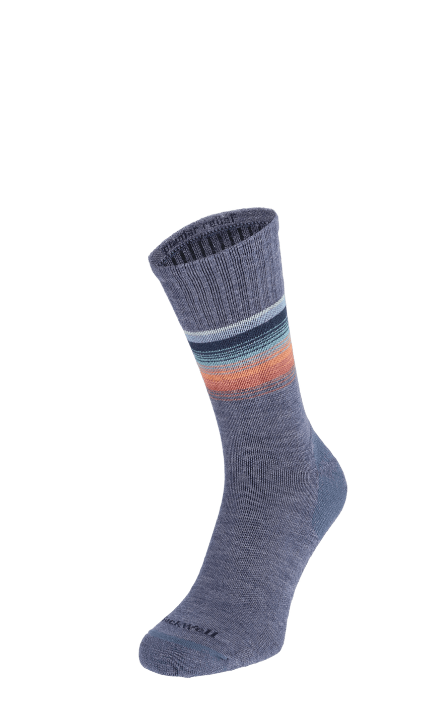 Plantar Cush Crew II Heren Hielspoor Sokken Klasse 2 Denim