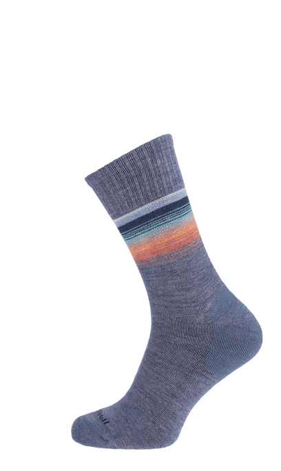 Plantar Cush Crew II Heren Hielspoor Sokken Klasse 2 Denim