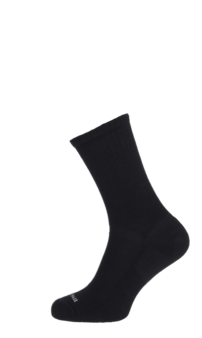 Plantar Cush Crew II Heren Hielspoor Sokken Klasse 2 Black Solid
