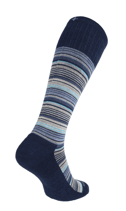 Sunset Stripe Heren Compressiekousen Klasse 1 Navy