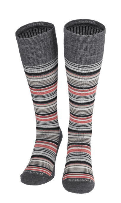 Sunset Stripe Heren Compressiekousen Klasse 1 Charcoal