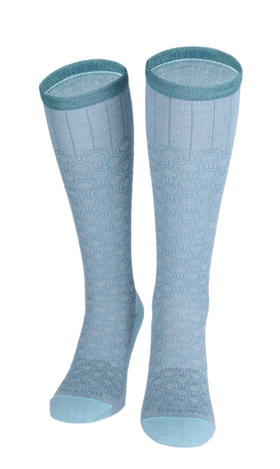 Deco Dot Dames Compressiekousen Klasse 1 Chambray