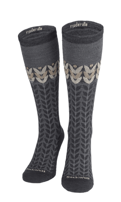 Bean Stalk Dames Compressiekousen Klasse 1 Charcoal