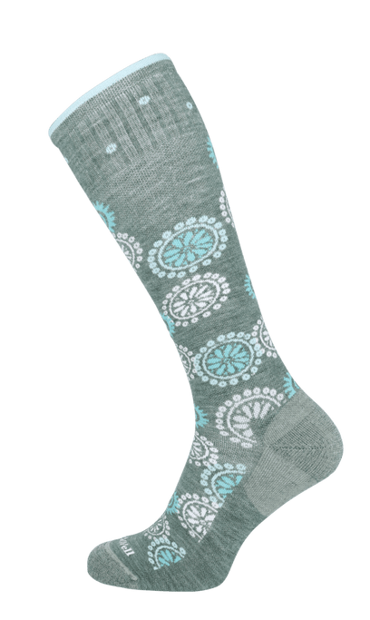 Block Print Dames Compressiekousen Klasse 1 Juniper