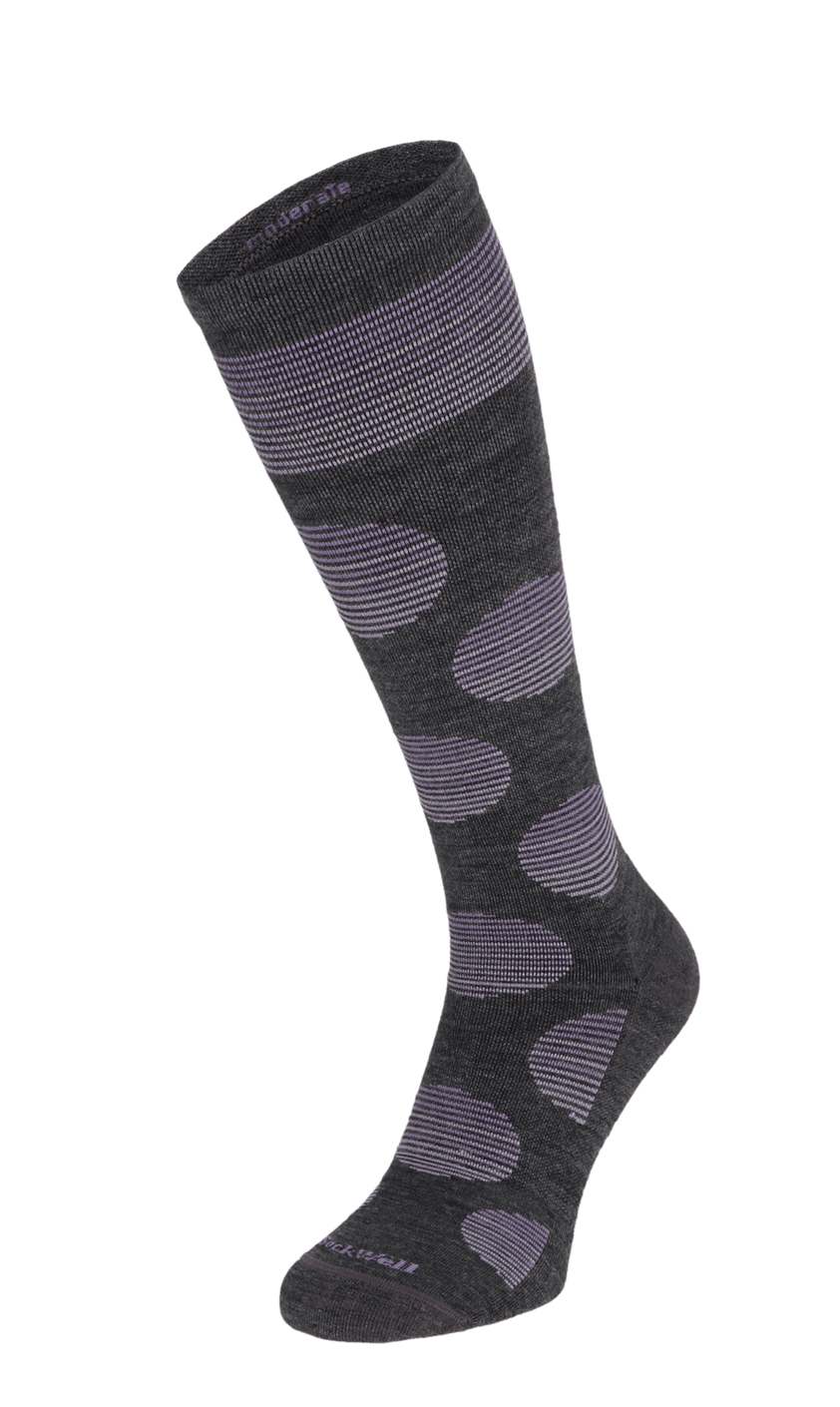 Featherweight Dot Dames Compressiekousen Klasse 1 Charcoal