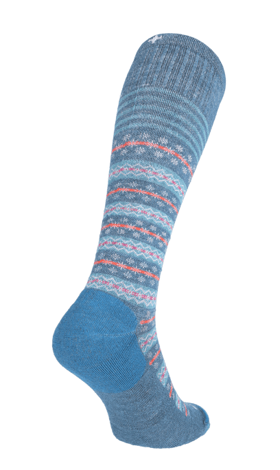 Mini Fairisle Dames Compressiekousen Klasse 1 Blueridge