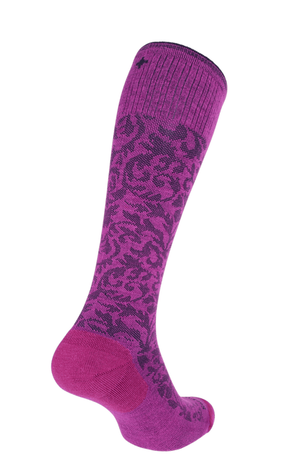 Damask Dames Compressiekousen Klasse 1 Violet