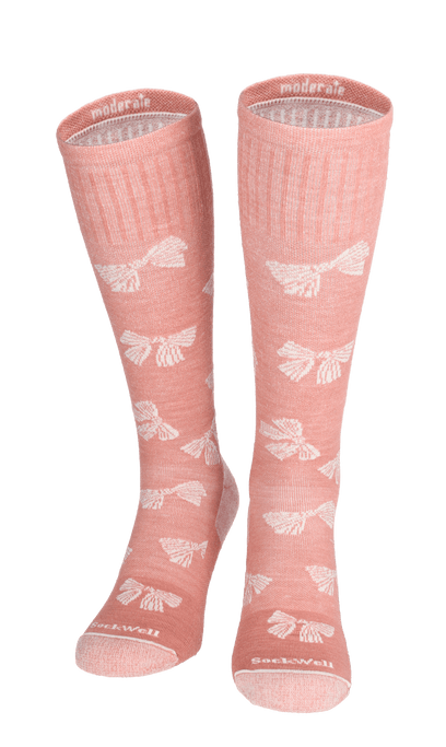 Bows Dames Compressiekousen Klasse 1 Pink Clay