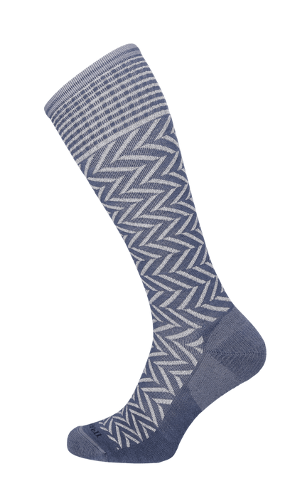 Chevron Dames Compressiekousen Klasse 1 Denim Sparkle