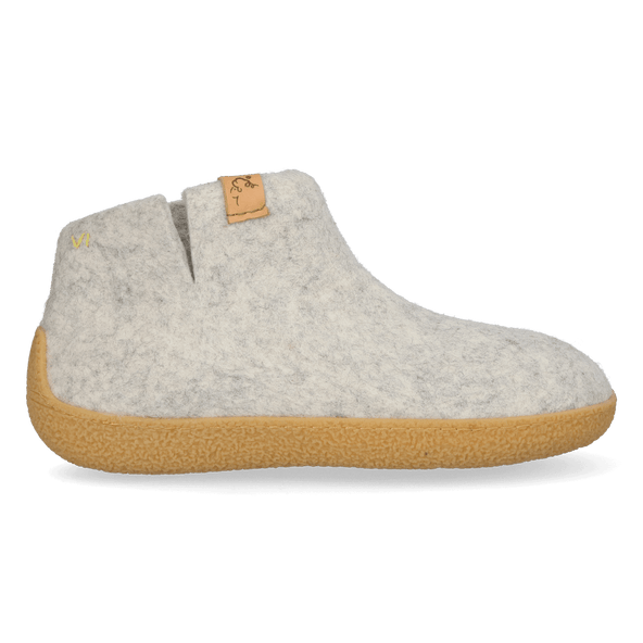 Rabara Maha Wolvilt Pantoffels Natural Delta Rabara Maha Wolvilt Pantoffels Natural Delta