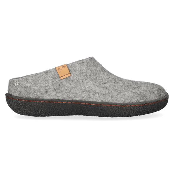Slipa Wolvilt Instap Pantoffels Marbled Light Grey Slipa Wolvilt Instap Pantoffels Marbled Light Grey