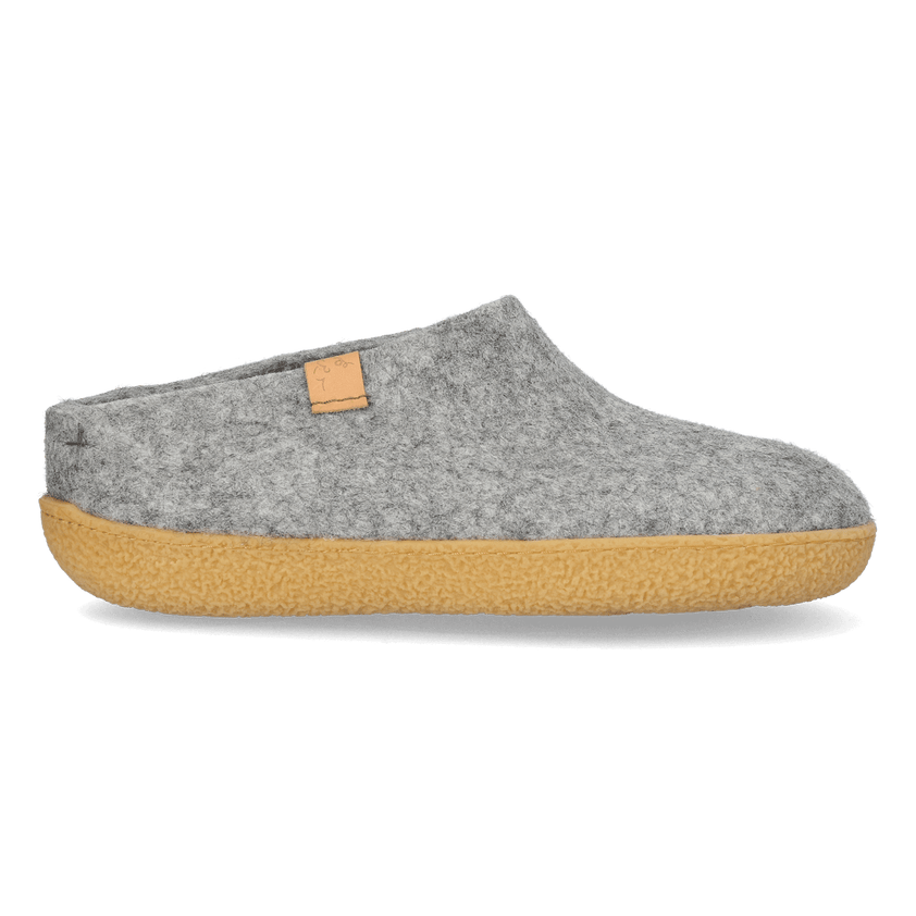 Slipa Maha Wolvilt Instap Pantoffels Marbled Light Grey
