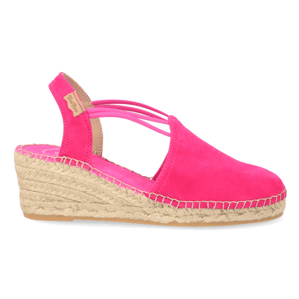 Tremp Suede Dames Espadrilles Fucsia Tremp Suede Dames Espadrilles Fucsia