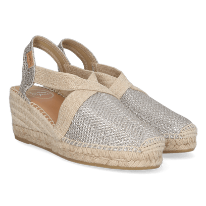 Triton Textiel Dames Espadrilles Plati