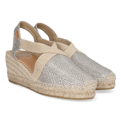 Triton Textiel Dames Espadrilles Plati