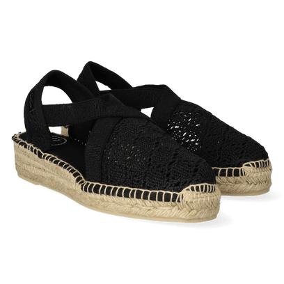 Vera-AD Textiel Dames Espadrilles Negre