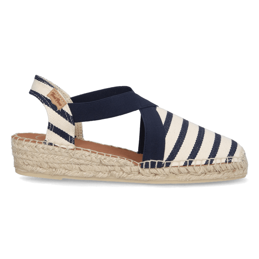 Vinaros Dames Espadrilles Canvas Cru/Mari
