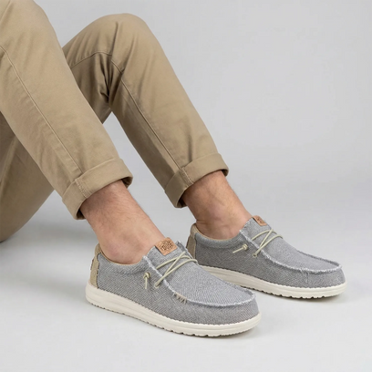 Wally Braided Heren Instappers Flannel Grey/Olive Grey