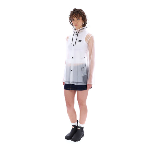 Unisex Izzy Clear Matte PU Hooded Jacket Unisex Izzy Clear Matte PU Hooded Jacket