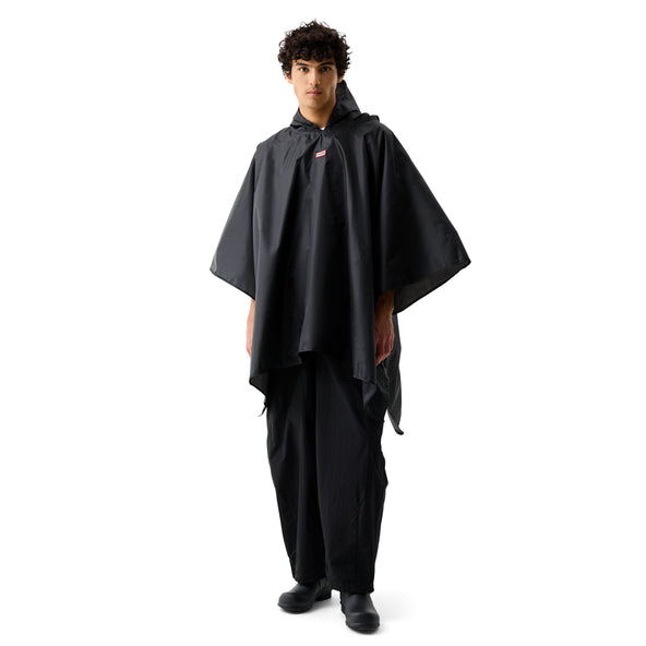 Unisex Packable Poncho Hunter Black Unisex Packable Poncho Hunter Black
